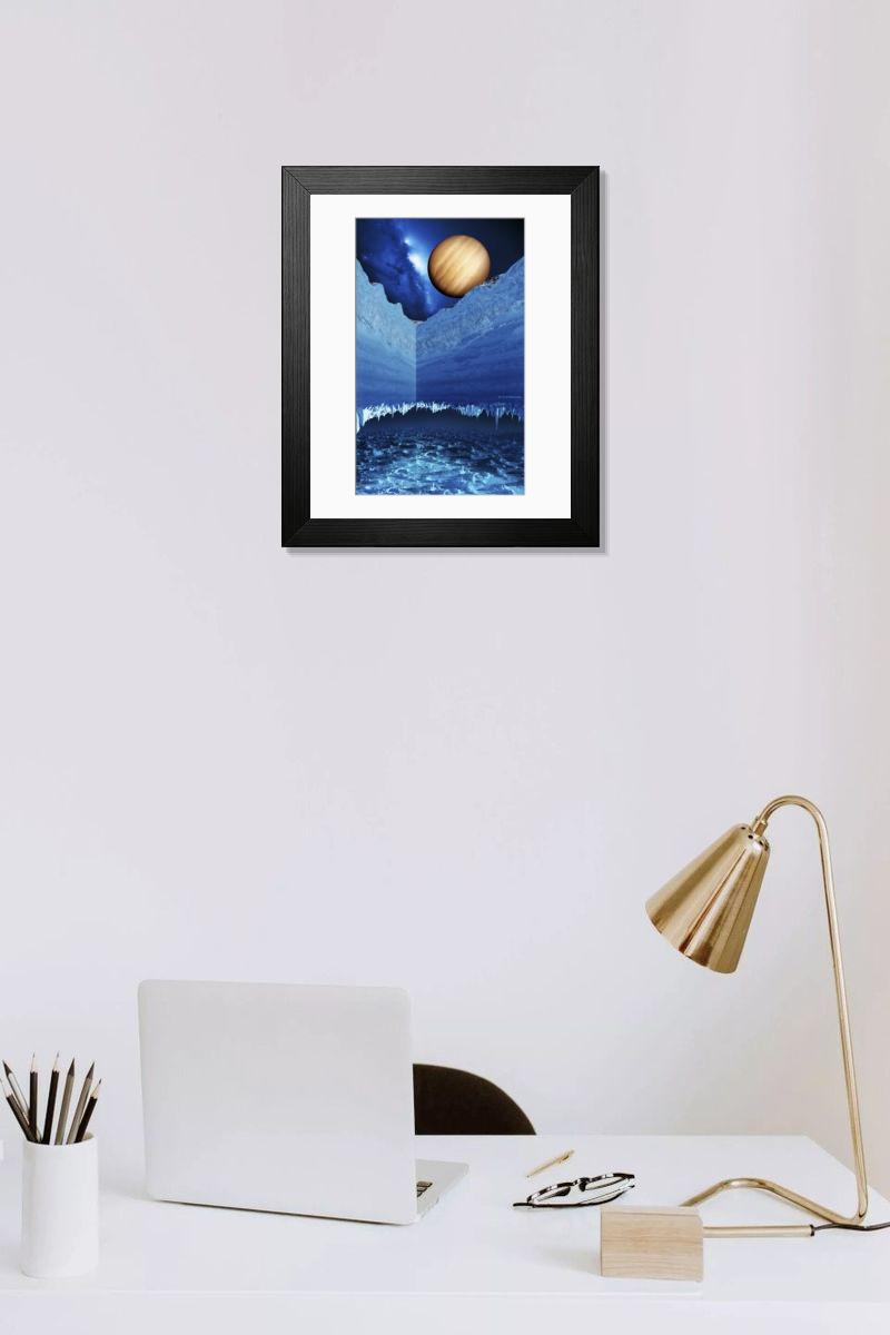 Shown hanging in a room: Modern 14"x12" (36x31cm)