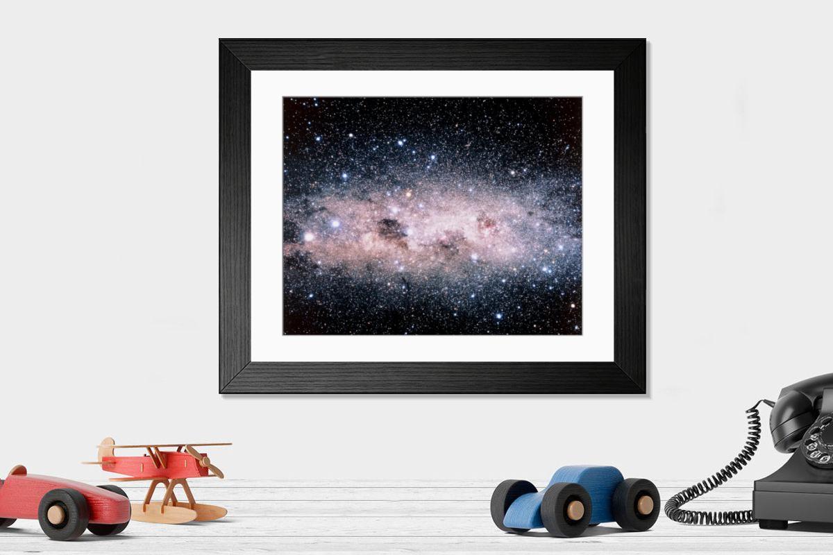 Shown hanging in a room: Modern 14"x12" (36x31cm)