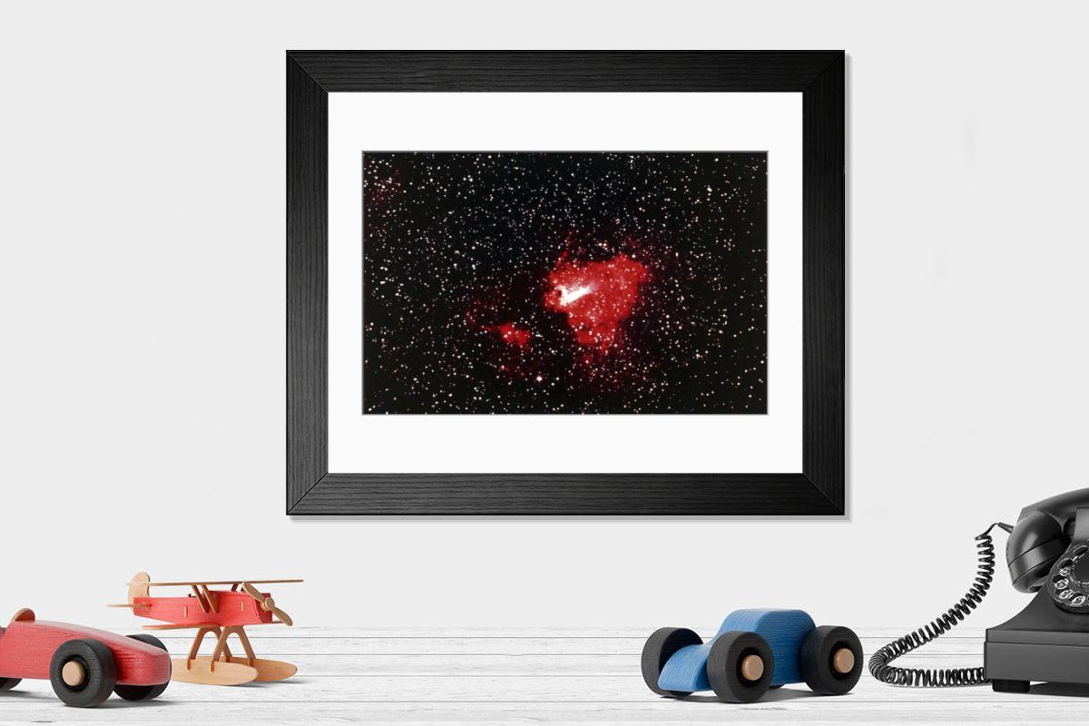 Shown hanging in a room: Modern 14"x12" (36x31cm)