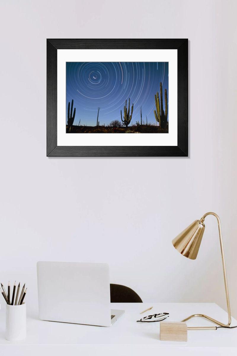 Shown hanging in a room: Modern 14"x12" (36x31cm)