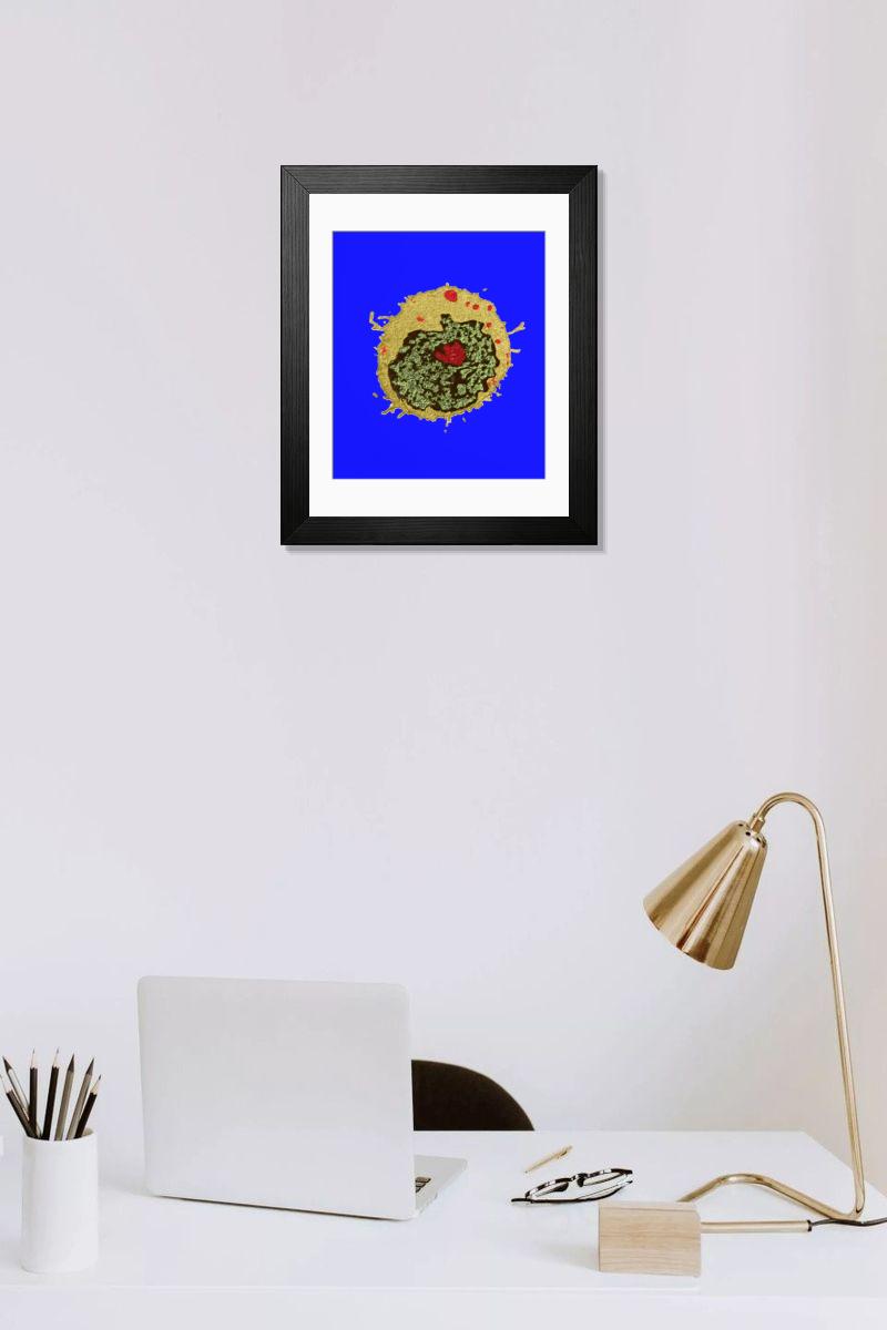 Shown hanging in a room: Modern 14"x12" (36x31cm)