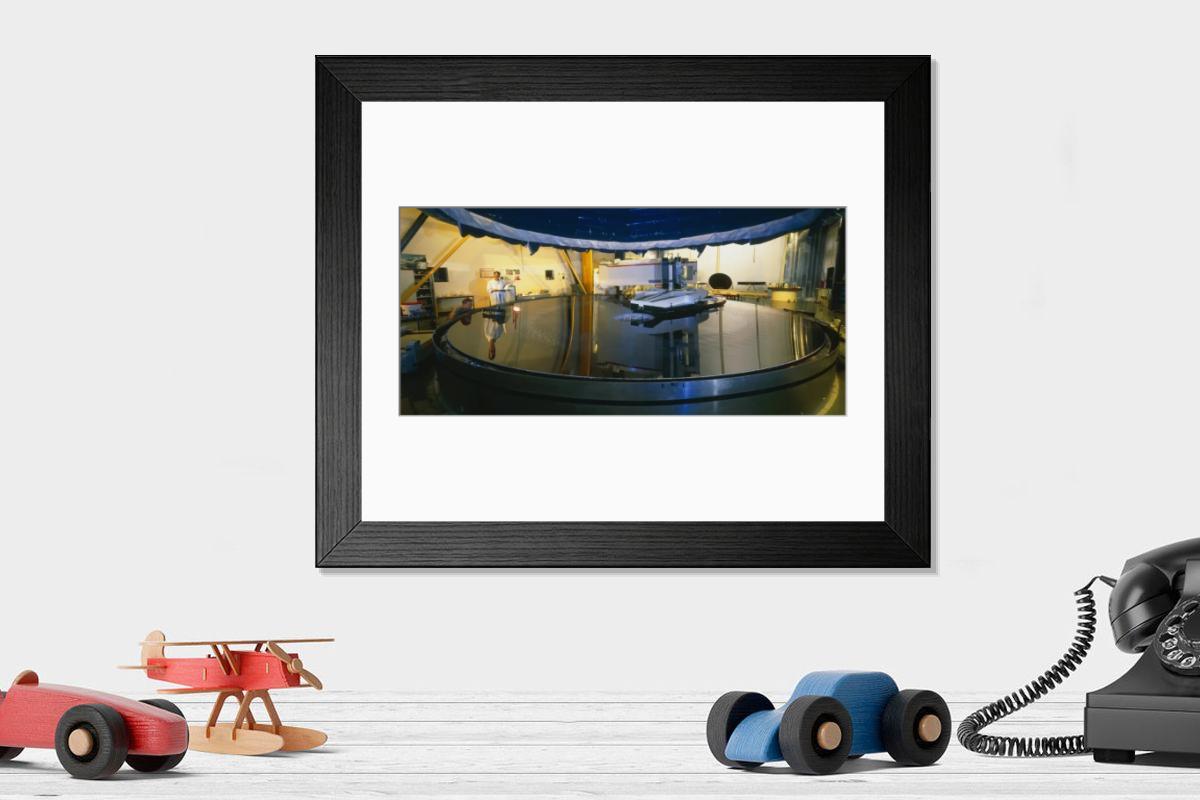 Shown hanging in a room: Modern 14"x12" (36x31cm)