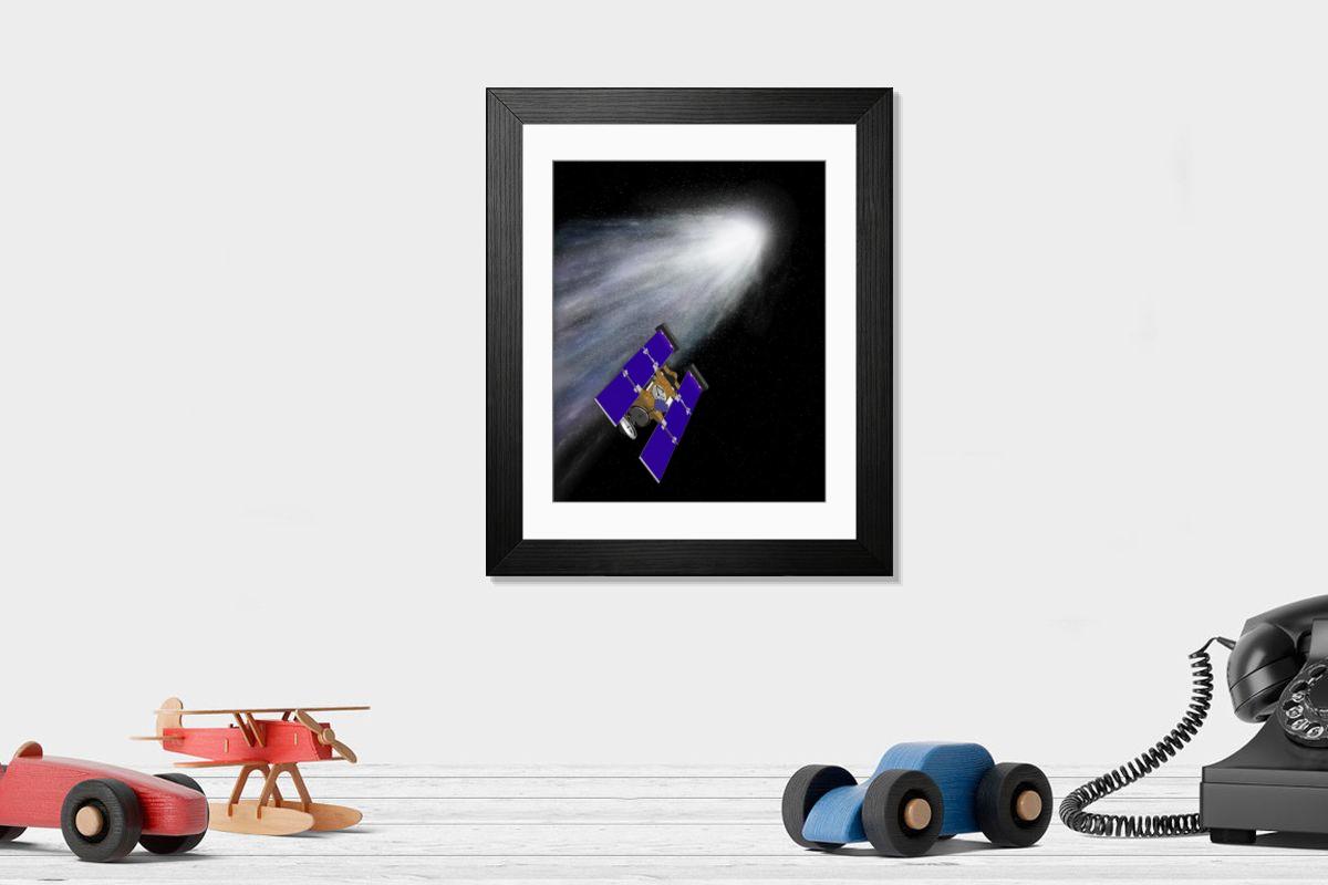 Shown hanging in a room: Modern 14"x12" (36x31cm)