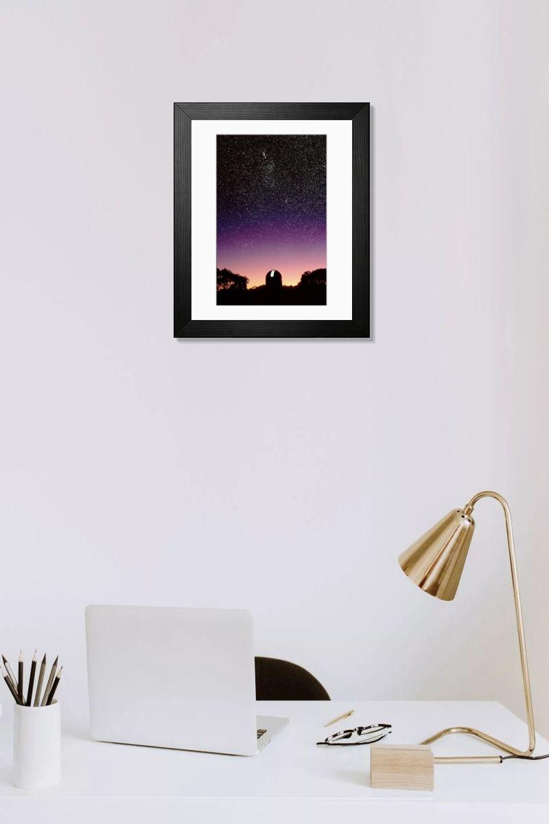 Shown hanging in a room: Modern 14"x12" (36x31cm)