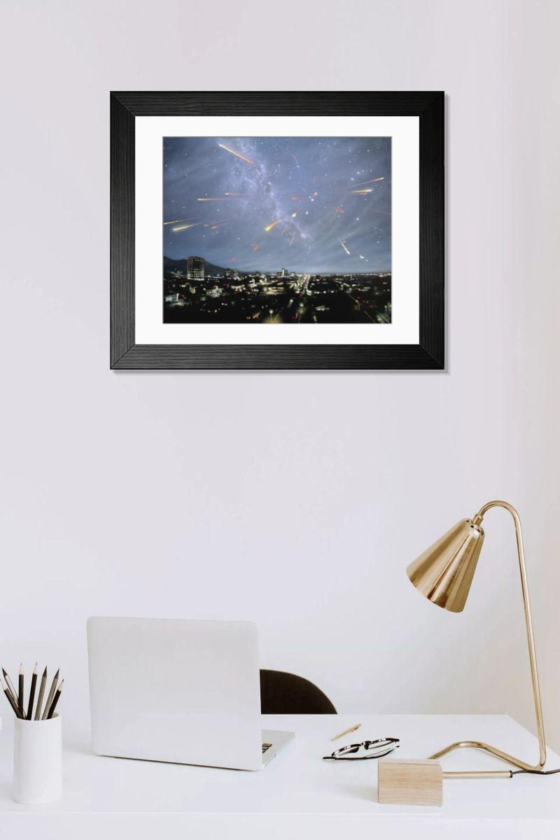 Shown hanging in a room: Modern 14"x12" (36x31cm)