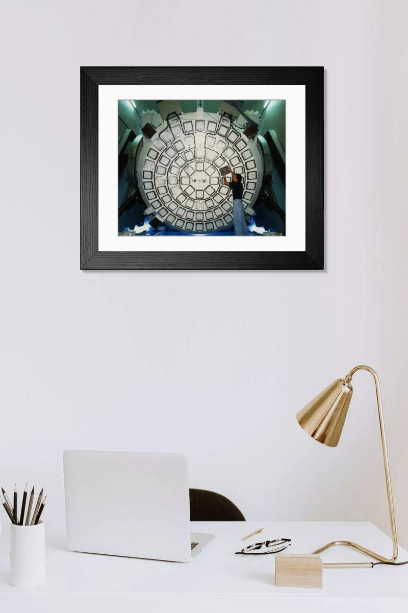 Shown hanging in a room: Modern 14"x12" (36x31cm)