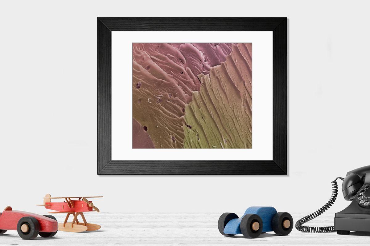 Shown hanging in a room: Modern 14"x12" (36x31cm)
