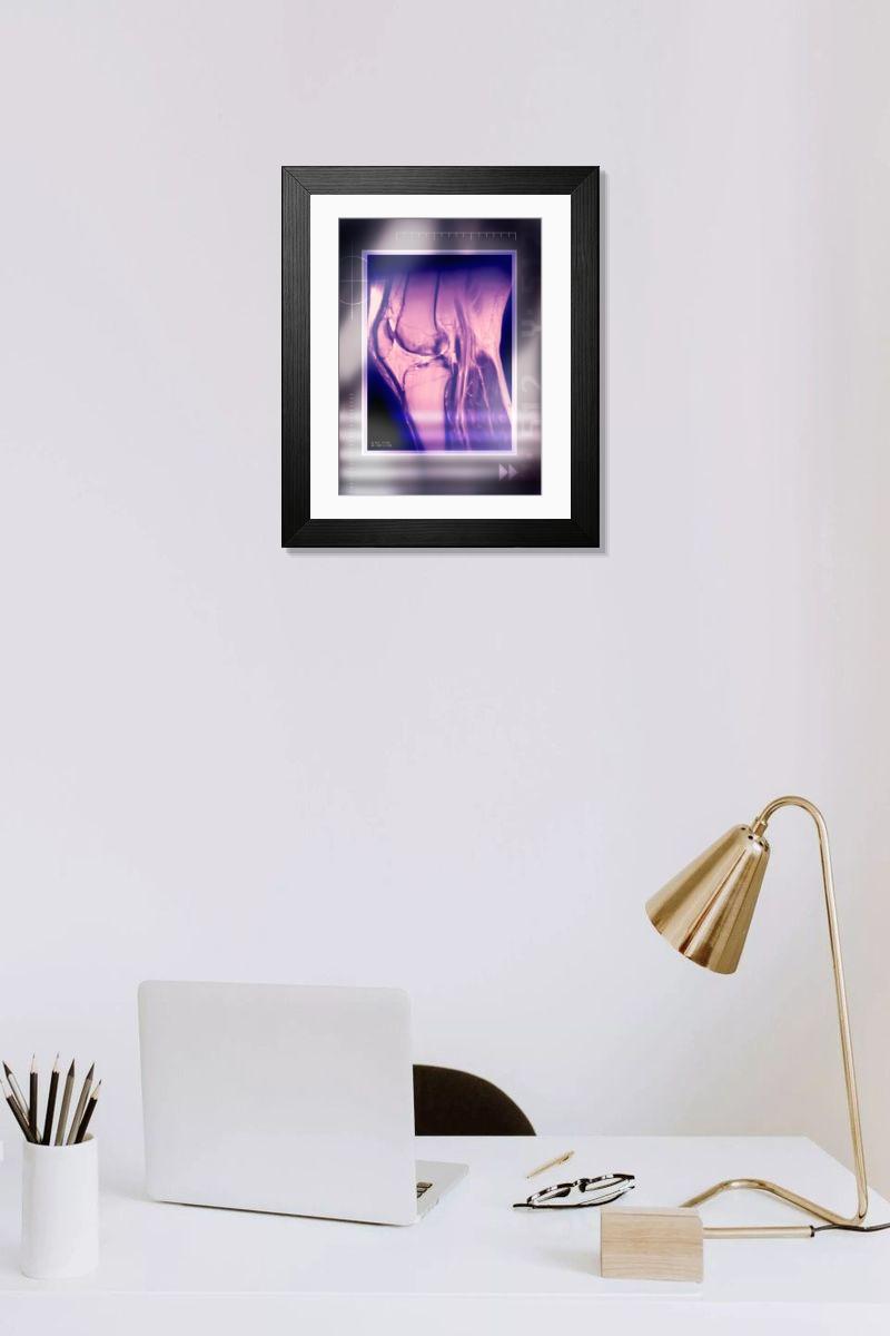 Shown hanging in a room: Modern 14"x12" (36x31cm)