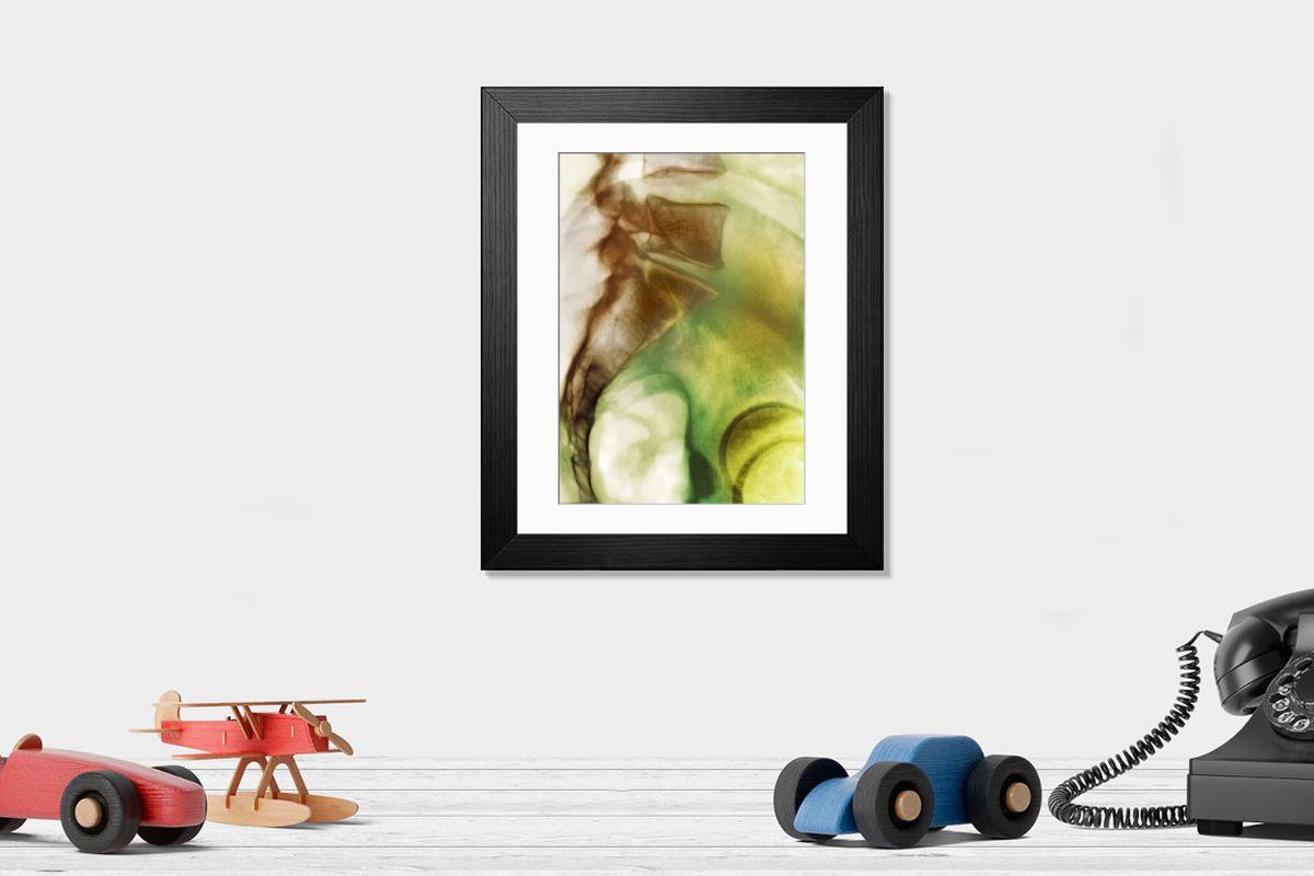 Shown hanging in a room: Modern 14"x12" (36x31cm)