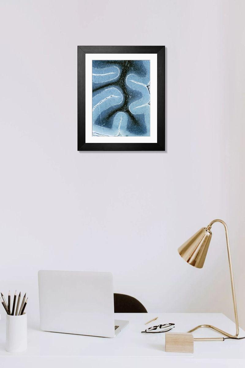 Shown hanging in a room: Modern 14"x12" (36x31cm)