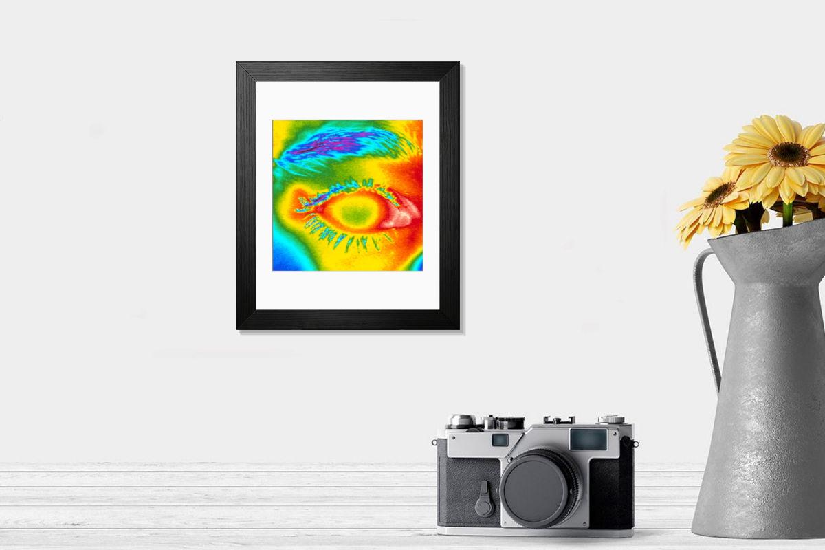 Shown hanging in a room: Modern 14"x12" (36x31cm)