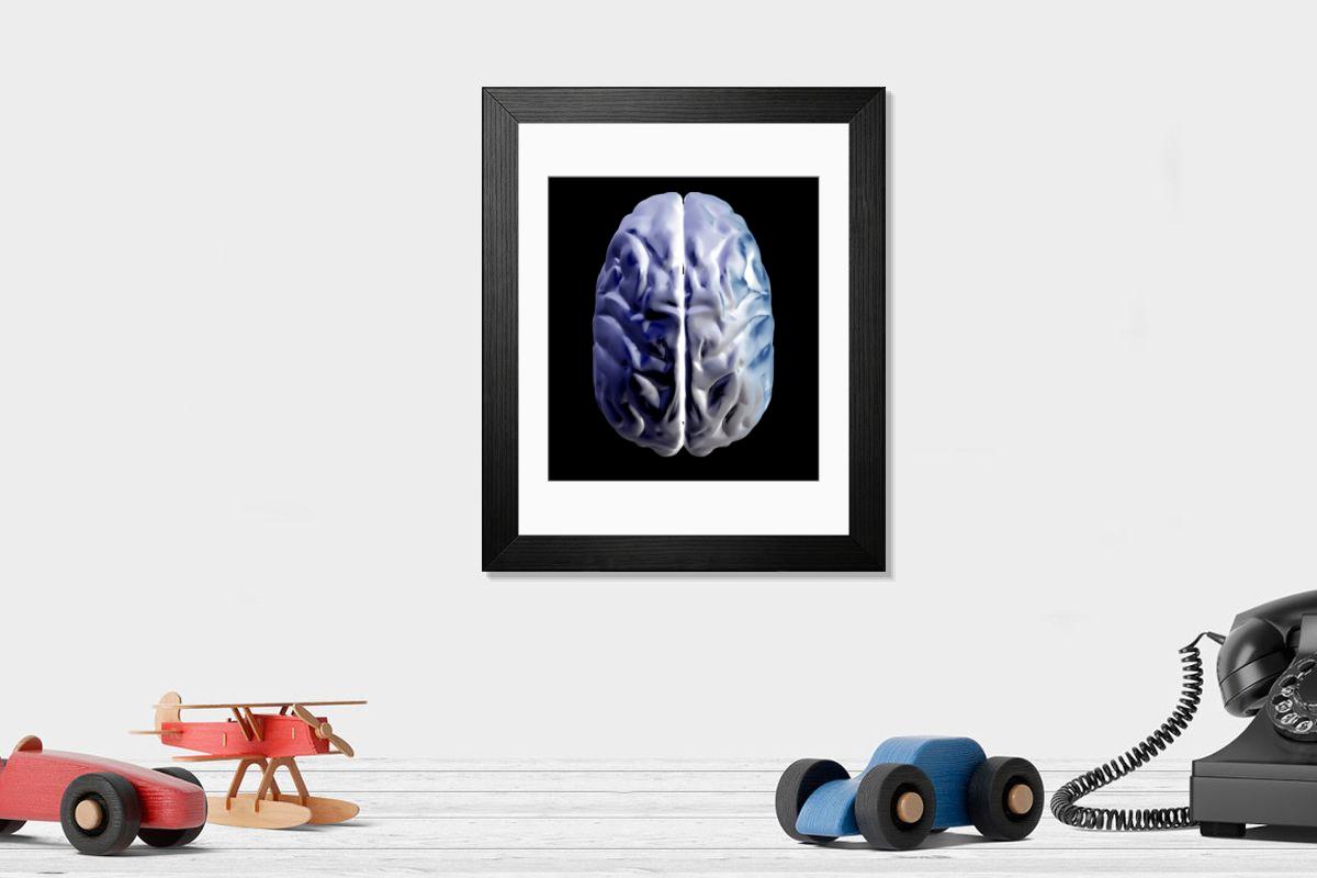 Shown hanging in a room: Modern 14"x12" (36x31cm)