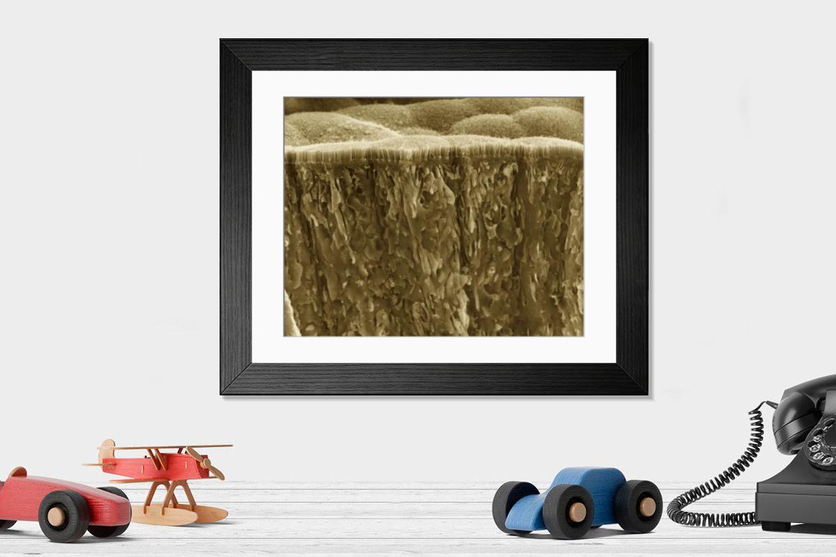 Shown hanging in a room: Modern 14"x12" (36x31cm)