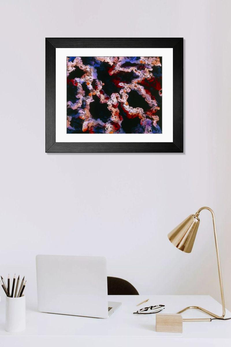 Shown hanging in a room: Modern 14"x12" (36x31cm)