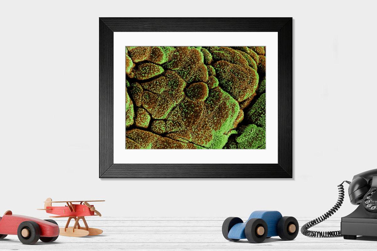 Shown hanging in a room: Modern 14"x12" (36x31cm)