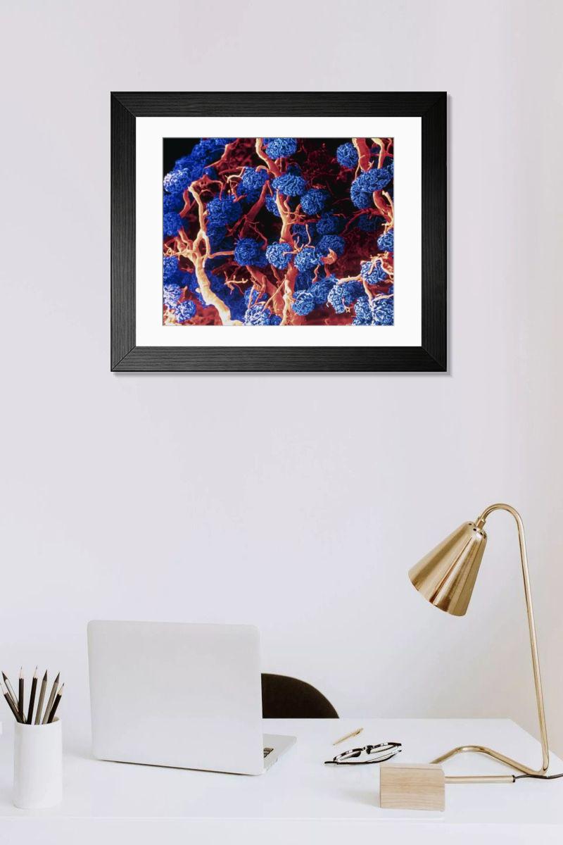Shown hanging in a room: Modern 14"x12" (36x31cm)