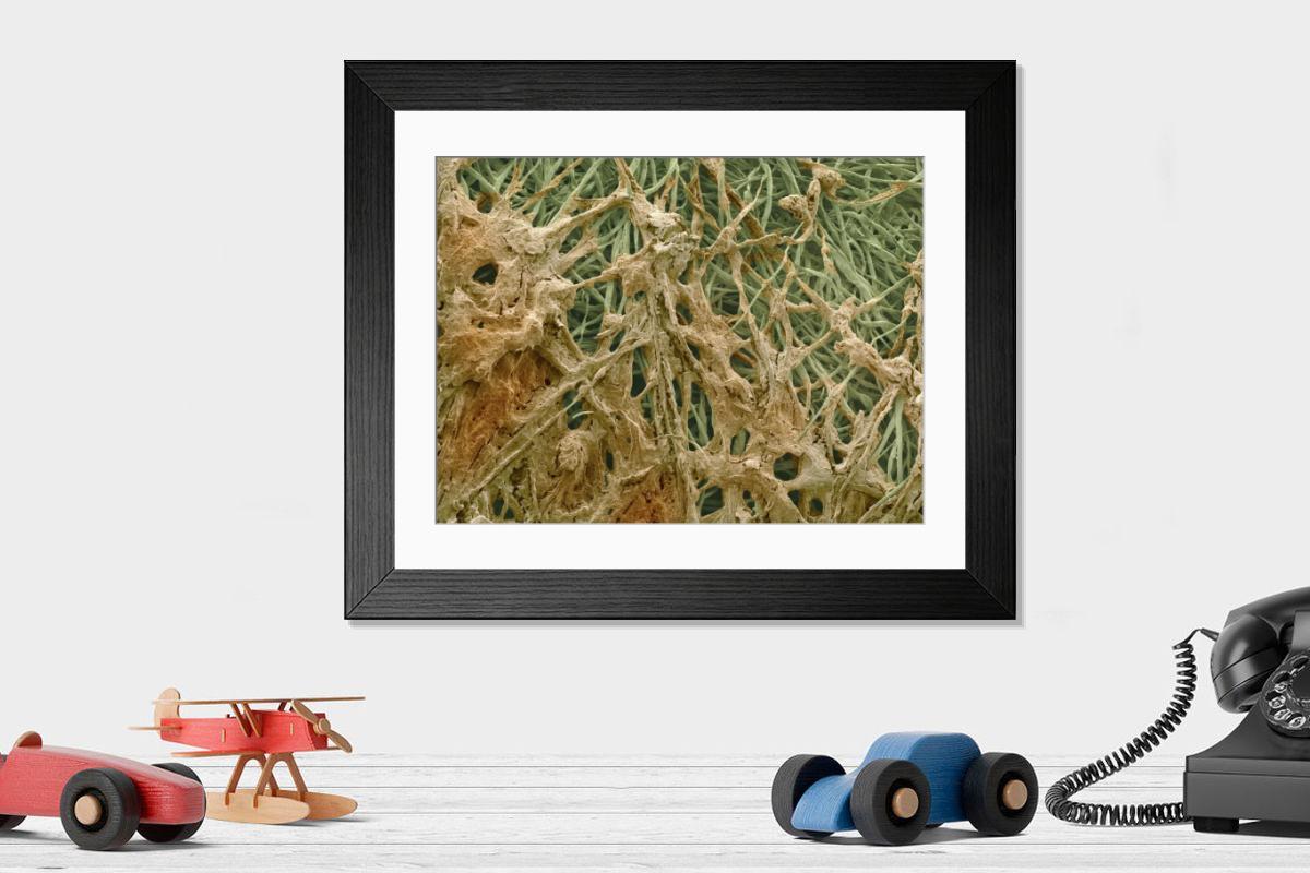 Shown hanging in a room: Modern 14"x12" (36x31cm)