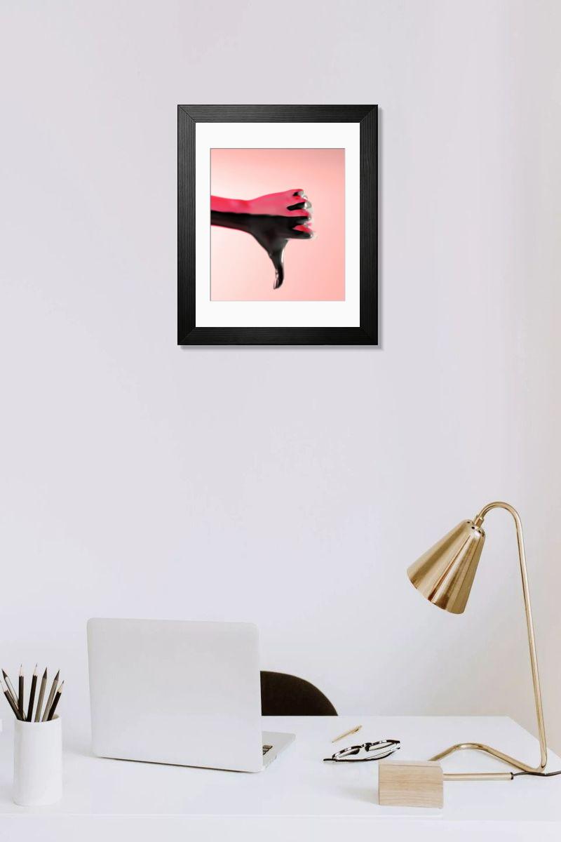 Shown hanging in a room: Modern 14"x12" (36x31cm)