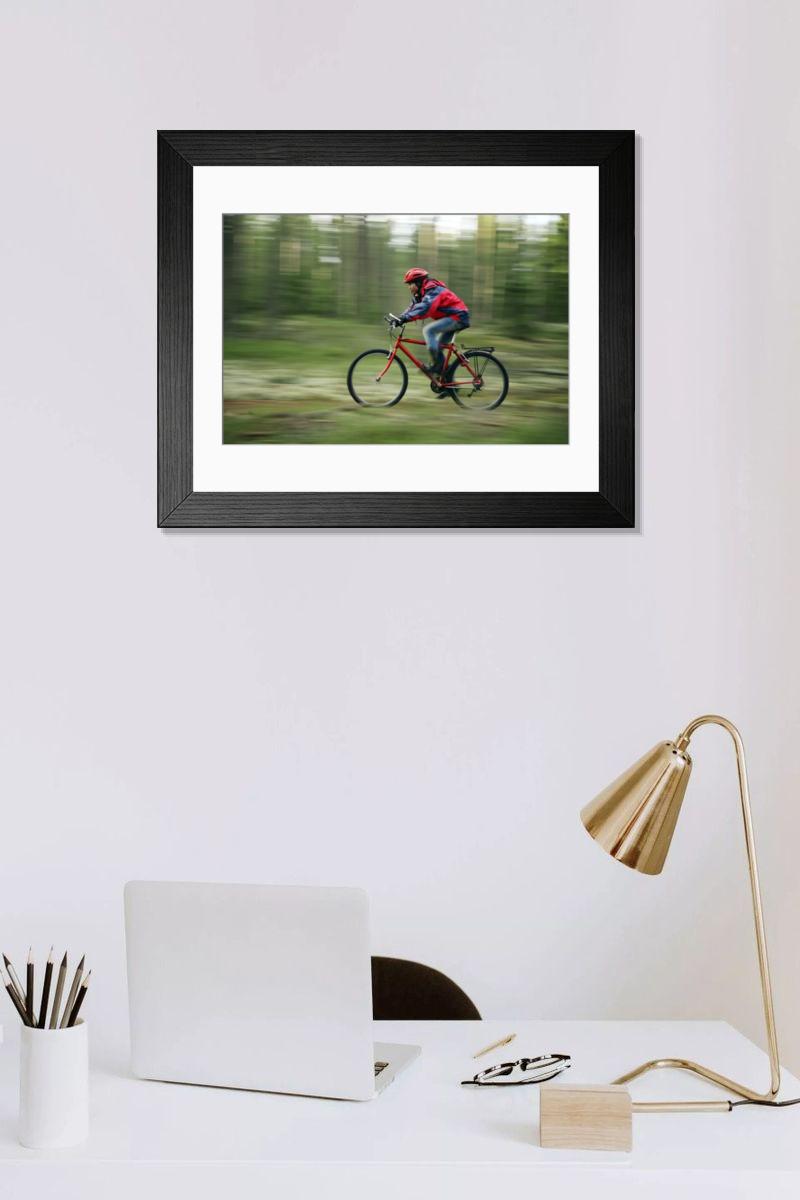 Shown hanging in a room: Modern 14"x12" (36x31cm)