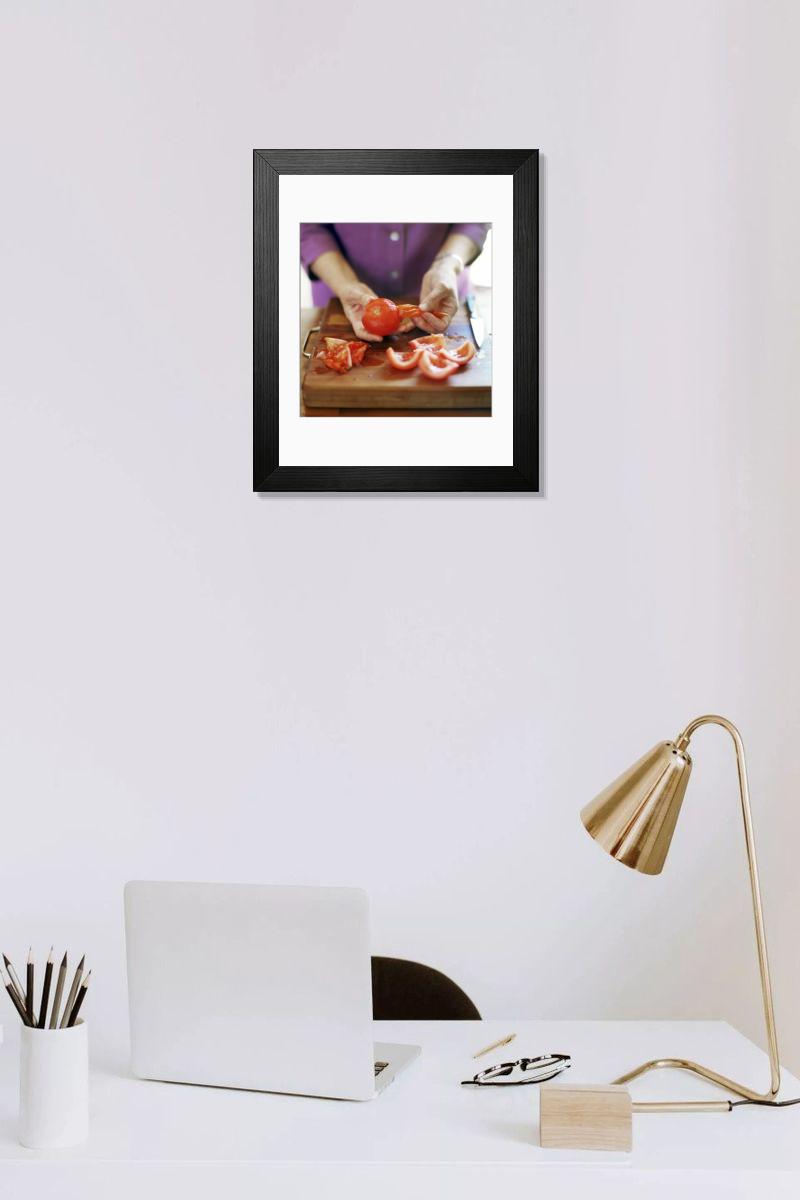Shown hanging in a room: Modern 14"x12" (36x31cm)