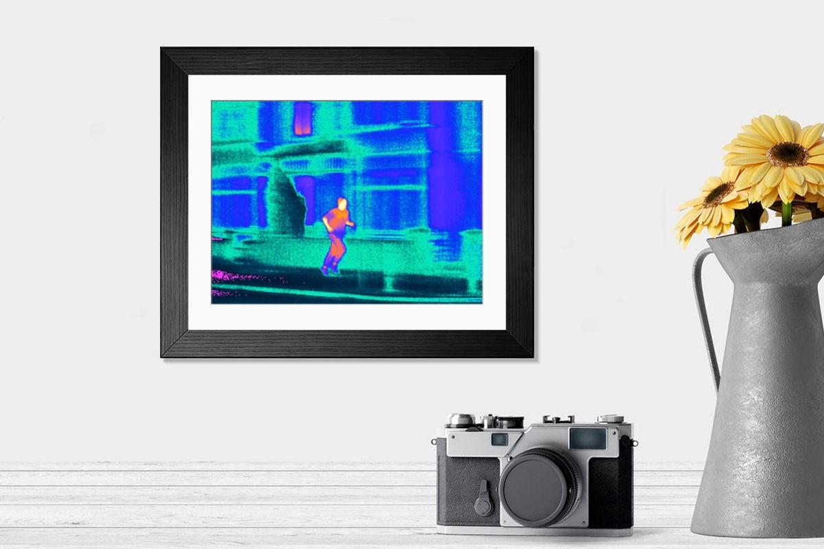 Shown hanging in a room: Modern 14"x12" (36x31cm)