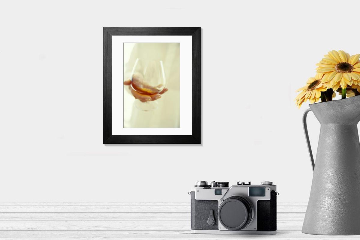 Shown hanging in a room: Modern 14"x12" (36x31cm)
