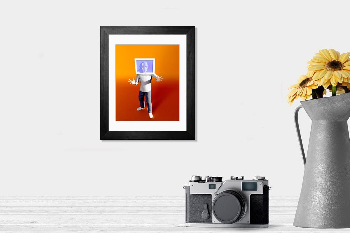 Shown hanging in a room: Modern 14"x12" (36x31cm)