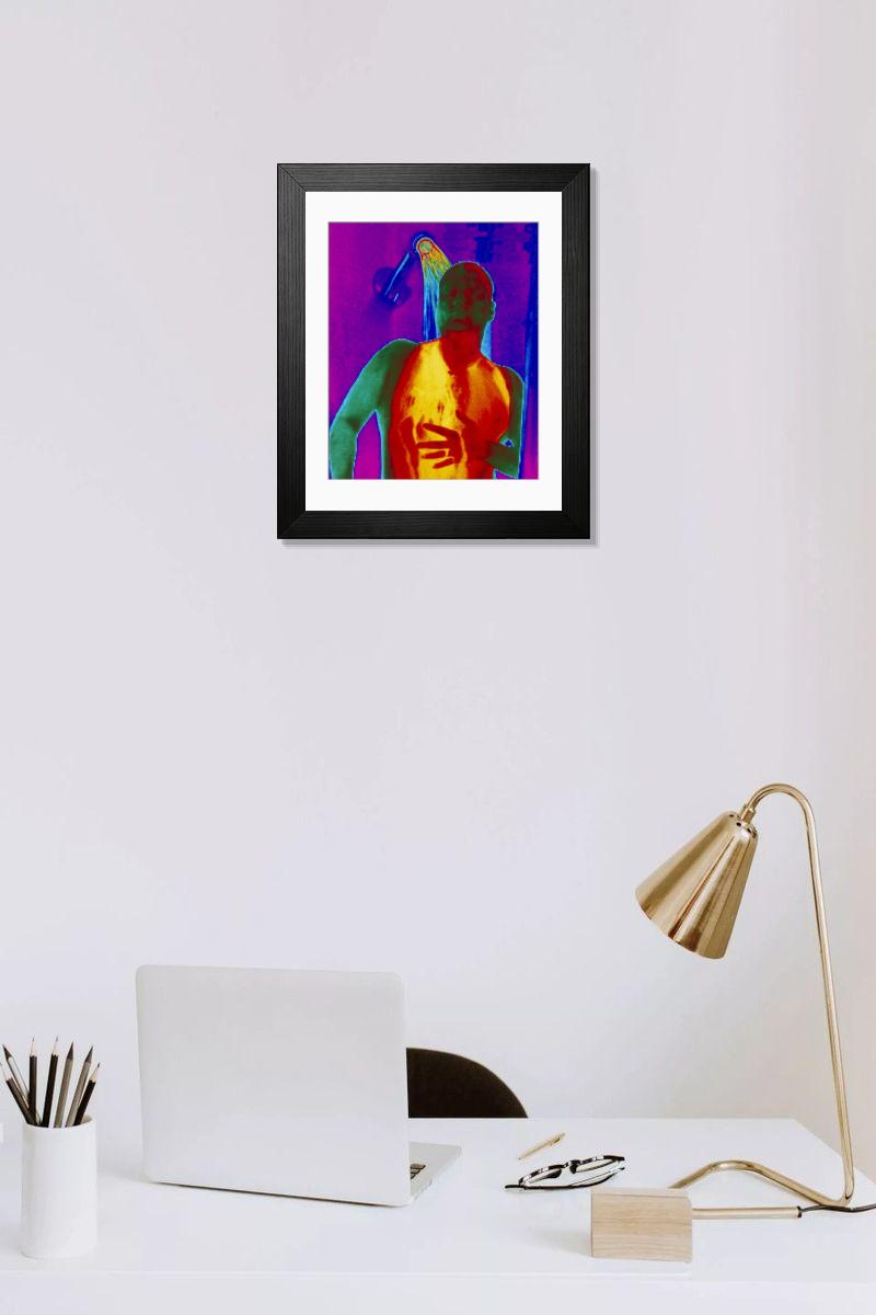 Shown hanging in a room: Modern 14"x12" (36x31cm)