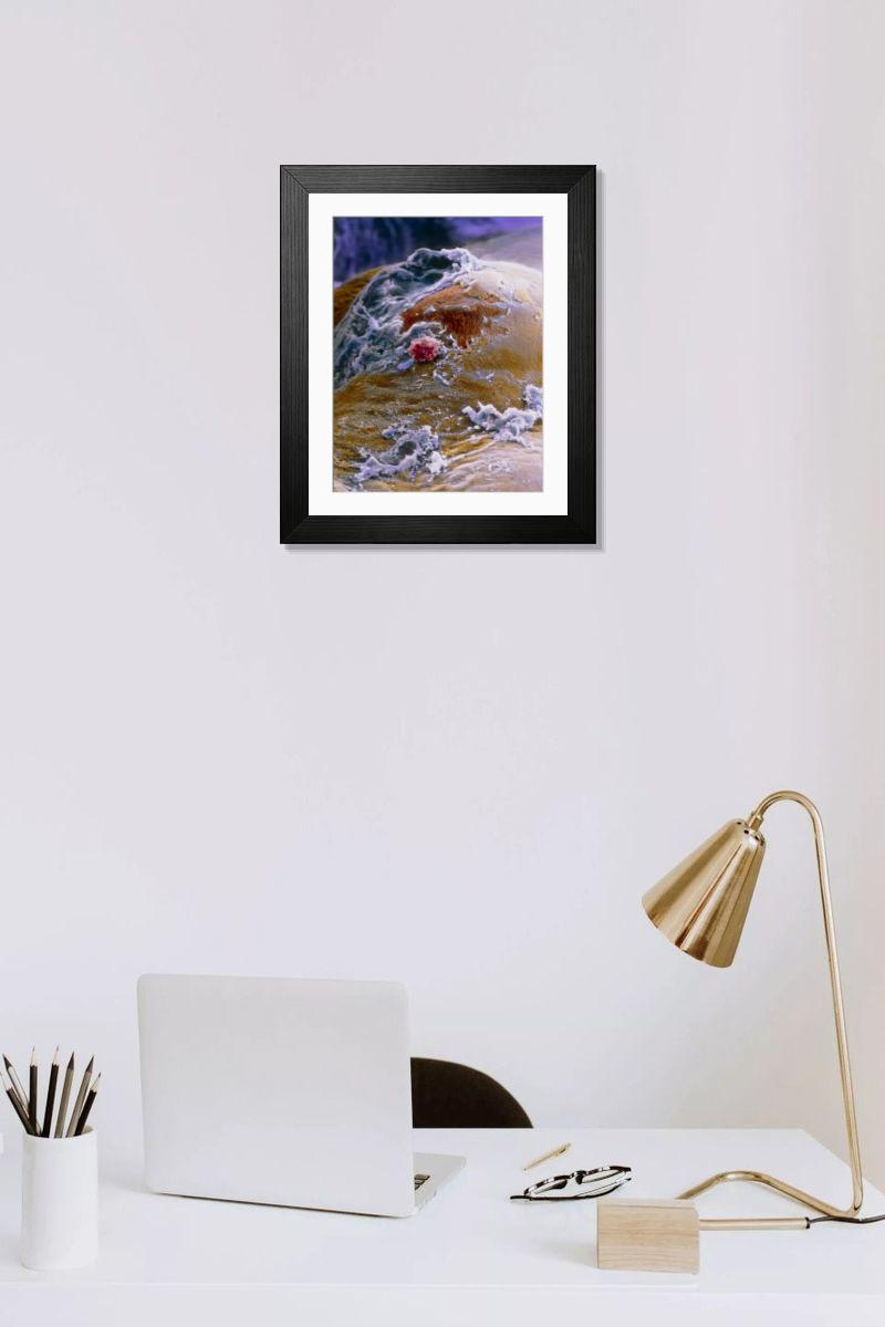 Shown hanging in a room: Modern 14"x12" (36x31cm)