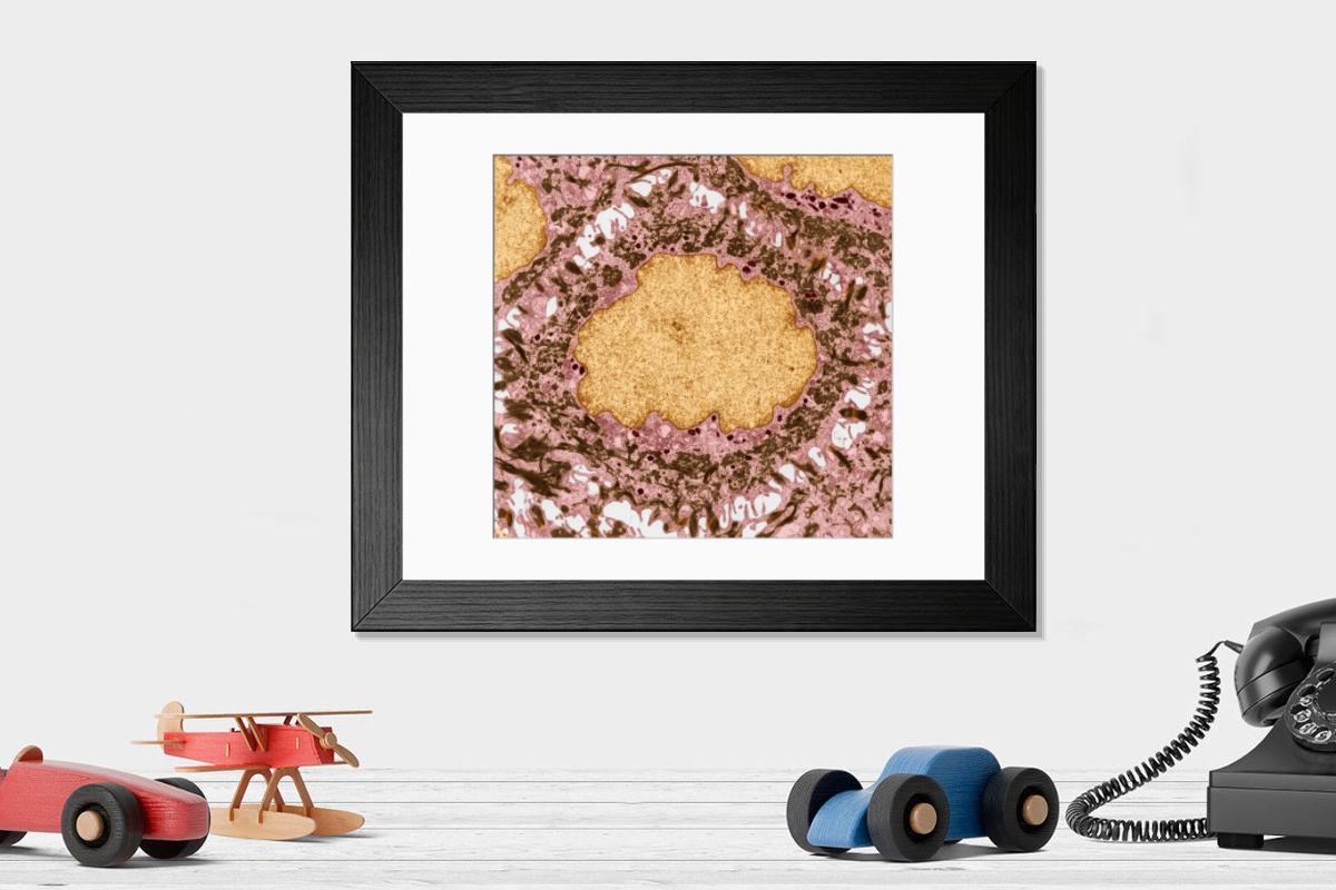 Shown hanging in a room: Modern 14"x12" (36x31cm)