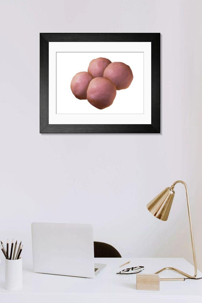 Shown hanging in a room: Modern 14"x12" (36x31cm)