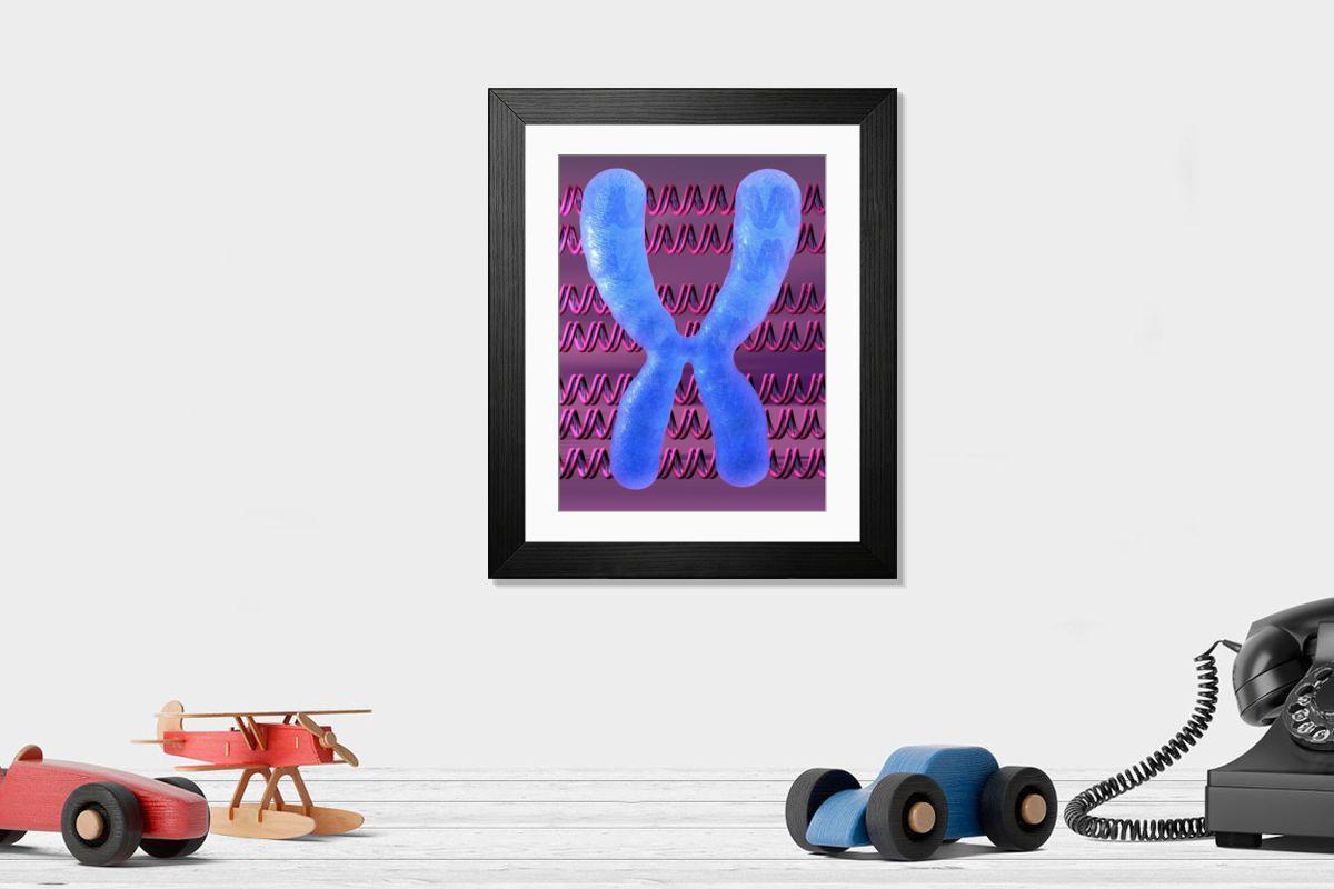 Shown hanging in a room: Modern 14"x12" (36x31cm)