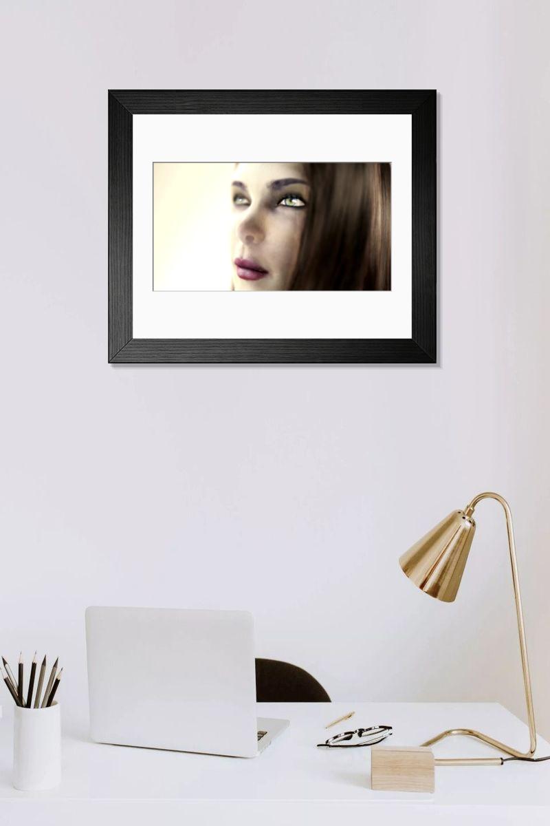Shown hanging in a room: Modern 14"x12" (36x31cm)