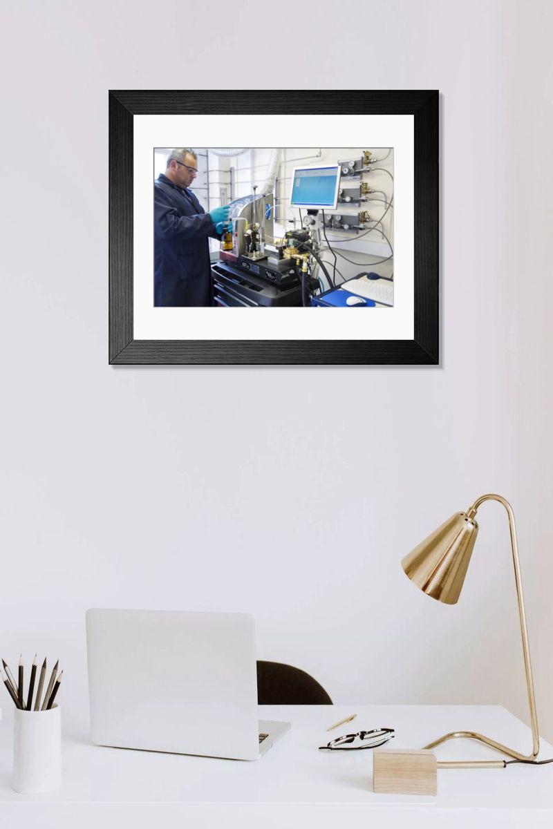 Shown hanging in a room: Modern 14"x12" (36x31cm)