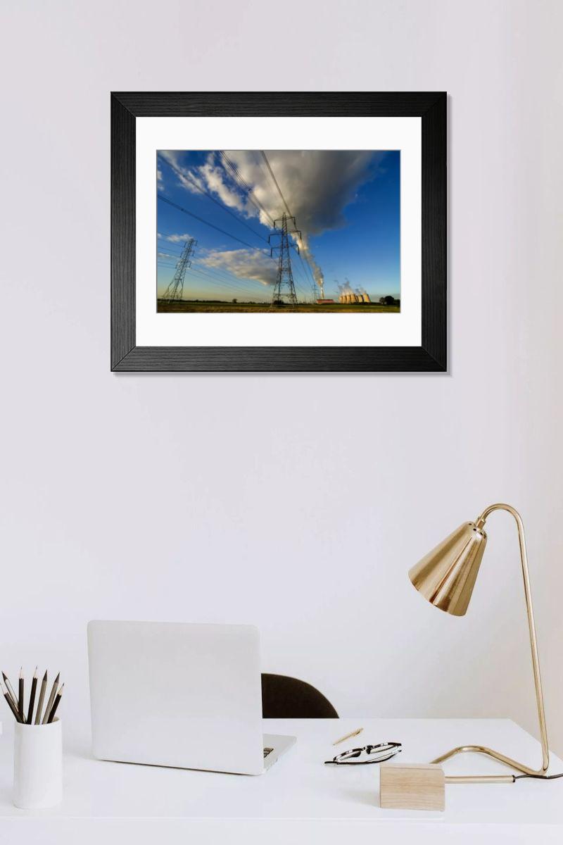 Shown hanging in a room: Modern 14"x12" (36x31cm)