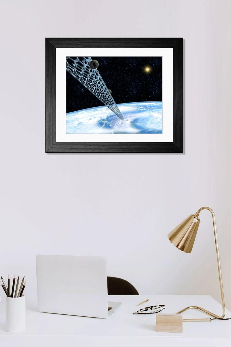 Shown hanging in a room: Modern 14"x12" (36x31cm)