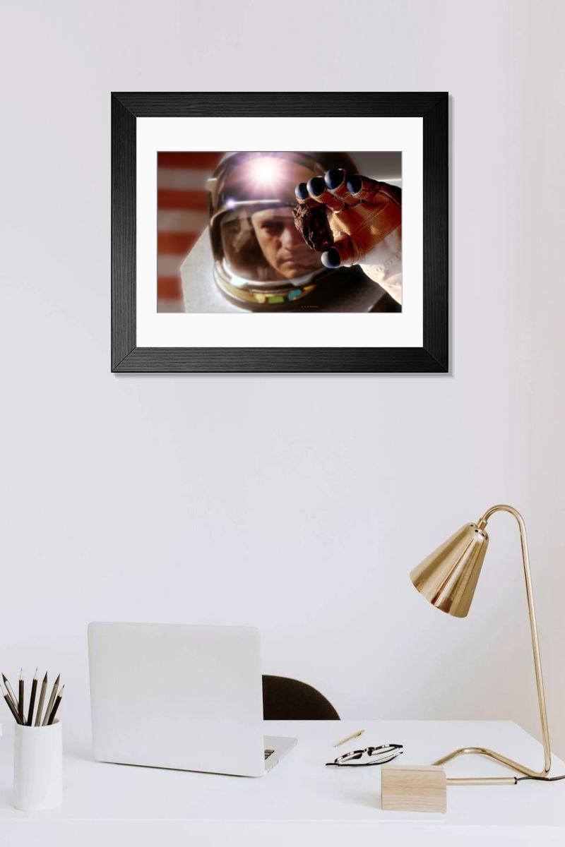 Shown hanging in a room: Modern 14"x12" (36x31cm)