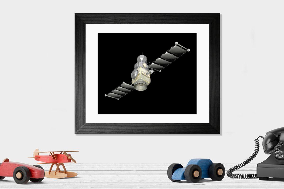 Shown hanging in a room: Modern 14"x12" (36x31cm)