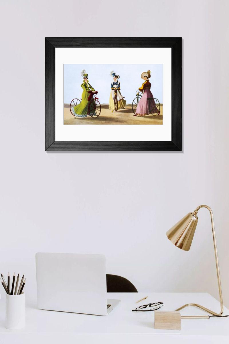 Shown hanging in a room: Modern 14"x12" (36x31cm)