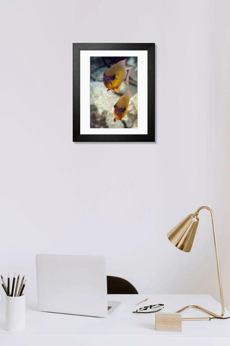 Shown hanging in a room: Modern 14"x12" (36x31cm)