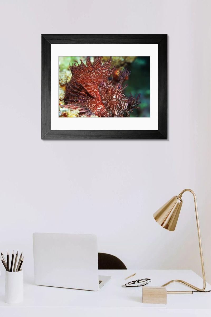 Shown hanging in a room: Modern 14"x12" (36x31cm)