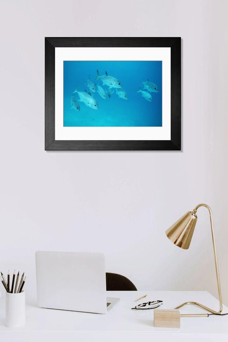 Shown hanging in a room: Modern 14"x12" (36x31cm)