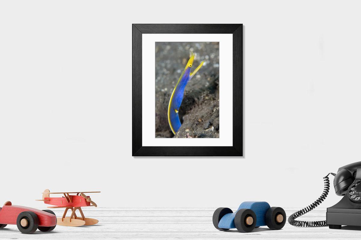 Shown hanging in a room: Modern 14"x12" (36x31cm)