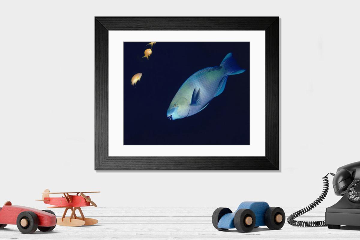 Shown hanging in a room: Modern 14"x12" (36x31cm)