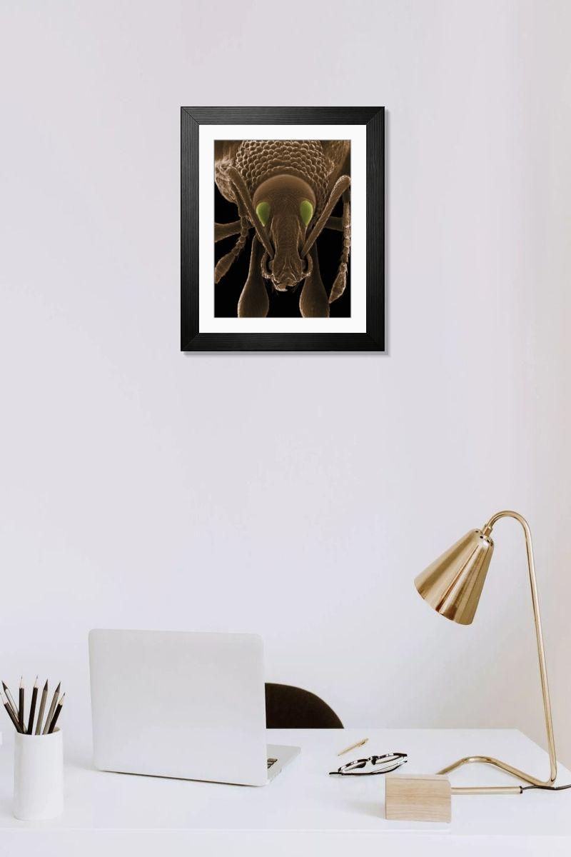 Shown hanging in a room: Modern 14"x12" (36x31cm)