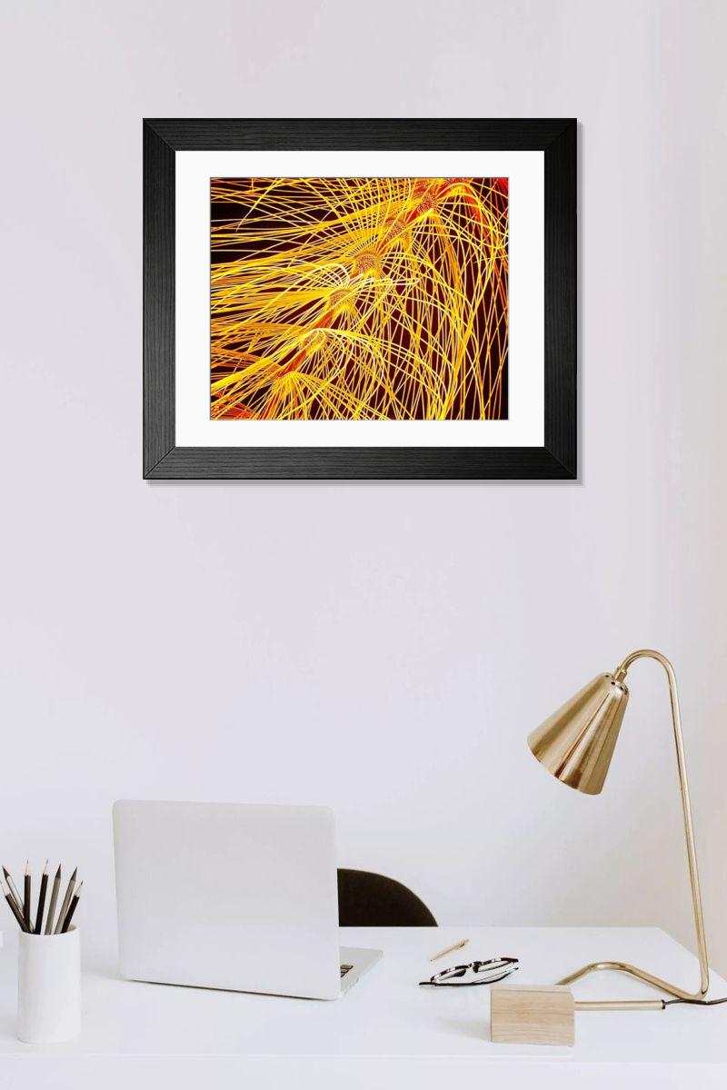 Shown hanging in a room: Modern 14"x12" (36x31cm)