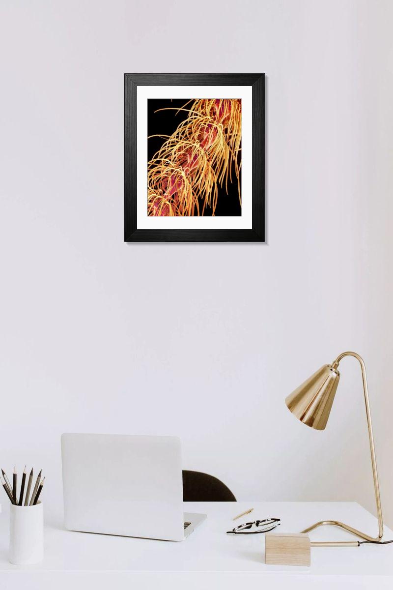 Shown hanging in a room: Modern 14"x12" (36x31cm)