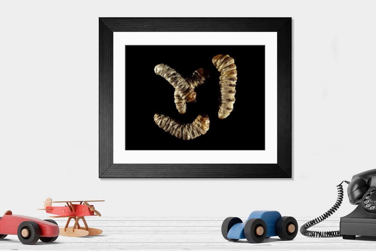 Shown hanging in a room: Modern 14"x12" (36x31cm)