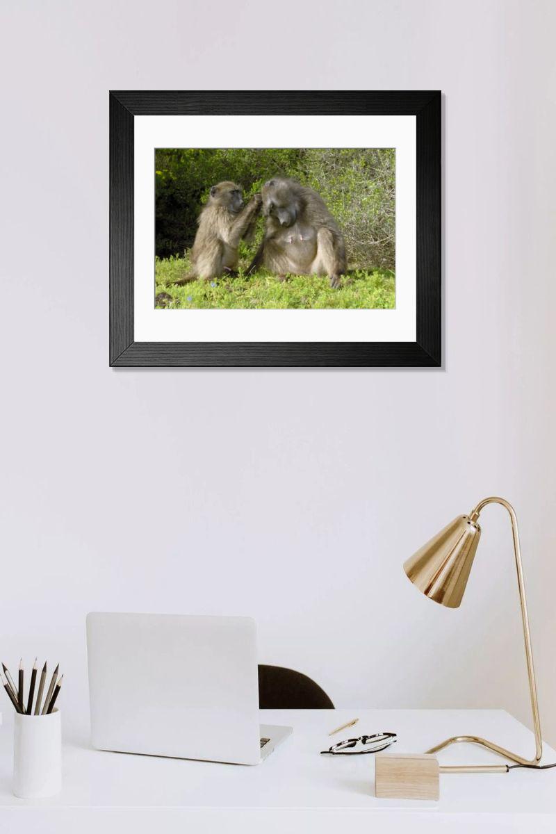 Shown hanging in a room: Modern 14"x12" (36x31cm)
