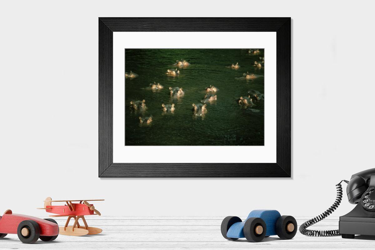 Shown hanging in a room: Modern 14"x12" (36x31cm)